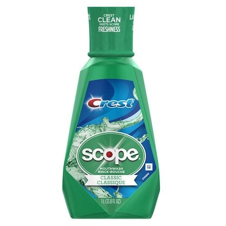 Scope Crest +  Mouthwash, 1L, 6PK 3700095662